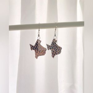 Leaopard Texas earrings!